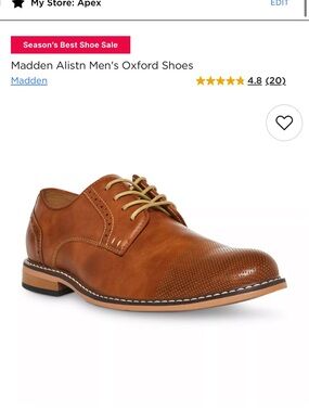 Steve Madden Men's Oxford Shoes - Tan
